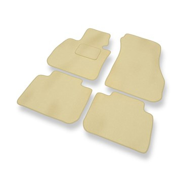 Tapis de Sol Velours adapté pour BMW X2 (2018-....) - Premium tapis de voiture - beige