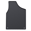 Tapis de sol en caoutchouc adapté pour Volkswagen Sharan I (1995-2010) - tapis de voiture - noir