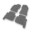 Tapis de Sol Velours adapté pour Nissan Terrano I SUV (1993-2000) 5 portes - Premium tapis de voiture - gris