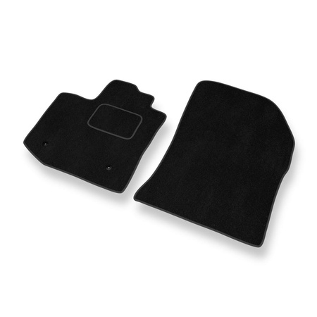 Tapis de Sol Velours adapté pour Dacia Lodgy (2012-....) - Premium tapis de voiture - noir