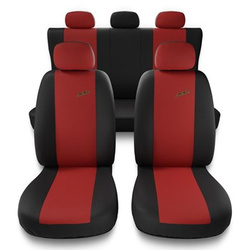 Housses de siège adaptées pour Alfa Romeo 166 I, II, III (1998-2007) - housse siege voiture universelles - couverture siege - X.R-RD