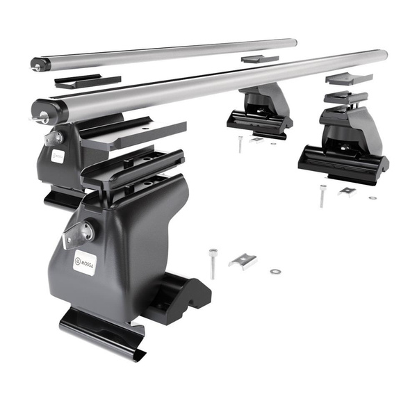 Barres de toit en aluminium adapté pour Nissan Terrano R20 mk II SUV (2003-2006) - Porte-Bagages de Voiture argent - toit normal