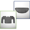 Kit tapis de coffre et tapis de voiture TPE pour: Tesla Model X SUV (10.2016-12.2020)