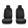 Housses de siège adaptées pour Peugeot 208 I, II (2012-....) - housse siege voiture universelles - couverture siege - 2UNE-BL