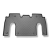 Tapis de sol en TPE adapté pour Tesla Model X SUV (01.2021-....) - 6 sièges; II rangée - tapis de voiture - noir