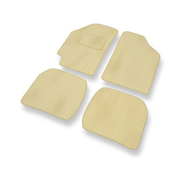 Tapis de Sol Velours adapté pour Toyota Corolla VII Coupé, Hayon, Break, Liftback, Berline (1991-1997) - Premium tapis de voiture - beige