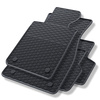 Tapis de sol en caoutchouc adapté pour BMW 5 G30, G31 (2017-2024) - tapis de voiture - noir