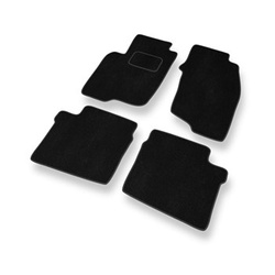 Tapis de Sol Velours adapté pour Mitsubishi Space Star I Monospace (1999-2006) - Premium tapis de voiture - noir