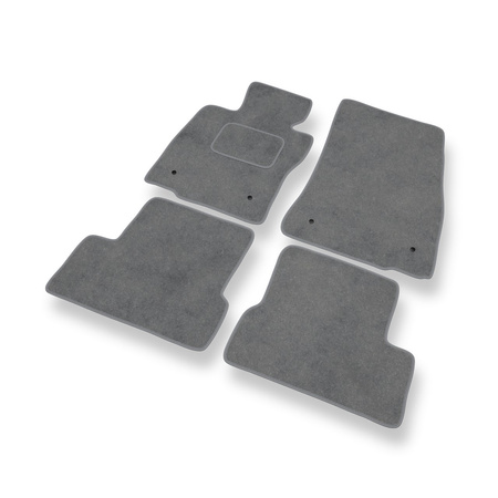 Tapis de Sol Velours adapté pour Mini Hatch III (2013-....) - Premium tapis de voiture - gris