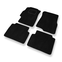 Tapis de Sol Velours adapté pour Honda Civic VI Aerodeck, Coupé, Hayon, Berline (1996-2000) 5 portes - Premium tapis de voiture - noir