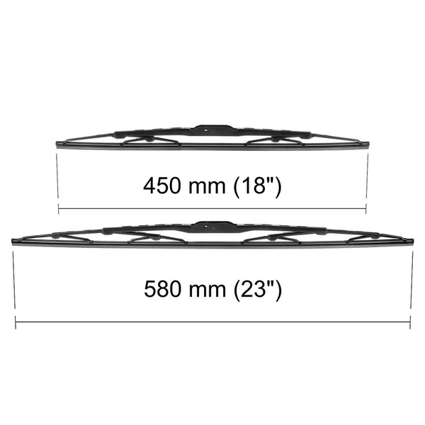 Balais d'essuie-glace de pare-brise adaptés pour Fiat Palio Hayon, Weekend (09.1997-12.2012) - balais standard