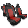 Housses de siège adaptées pour Seat Ibiza I, II, III, IV, V (1984-2019) - housse siege voiture universelles - couverture siege - CM-RD