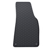 Tapis de sol en caoutchouc adapté pour Audi A4 B6 Avant, Cabriolet, Berline (2000-2006) - tapis de voiture - noir - 4 pcs.