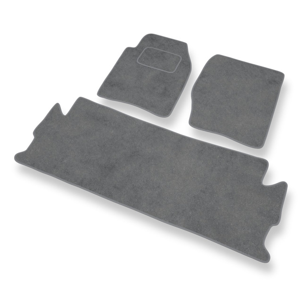 Tapis de Sol Velours adapté pour Land Rover Discovery II SUV (1998-2004) - Premium tapis de voiture - gris