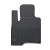 Tapis de sol en caoutchouc adapté pour Fiat Panda III Hayon (2012-....) - tapis de voiture - noir - 4 pcs.