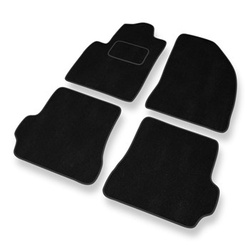 Tapis de Sol Velours adapté pour Ford Fiesta V Hayon, Van (2002-2008) - Premium tapis de voiture - noir