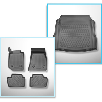 Kit tapis de coffre et tapis de voiture TPE pour: BMW 2 G42, G87 Coupé (01.2022-