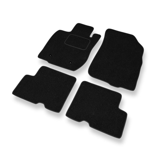 Tapis de Sol Feutres adapté pour Dacia Duster I SUV (2010-2017) - tapis de voiture - noir