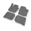 Tapis de Sol Velours adapté pour Skoda Rapid II Liftback, Spaceback (2012-2019) - Premium tapis de voiture - gris