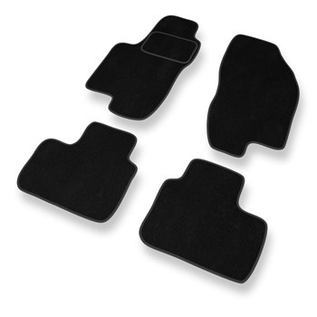 Tapis de Sol Velours adapté pour Alfa Romeo 156 I (1997-2003) - Premium tapis de voiture - noir