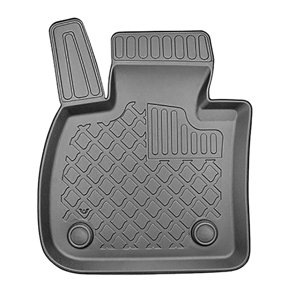 Kit tapis de coffre et tapis de voiture TPE pour: BMW X1 F48 SAV (10.2015-09.2022) - banquette arrière coulissante (arrière - avant); non pour version Plug-in hybride