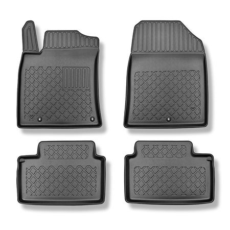 Tapis de sol en TPE adapté pour Hyundai i30 III PD, N Fastback (12.2017-....) - tapis de voiture - noir