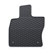Tapis de sol en caoutchouc adapté pour Volkswagen Golf VIII Hayon, SW (2019-....) - tapis de voiture - noir - 4 pcs.