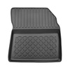 Tapis de sol en TPE adapté pour Toyota Proace City Van (03.2020-....) - 5 sièges; version courte et longue; avec sièges réglables et non réglables dans la première rangée - tapis de voiture - noir
