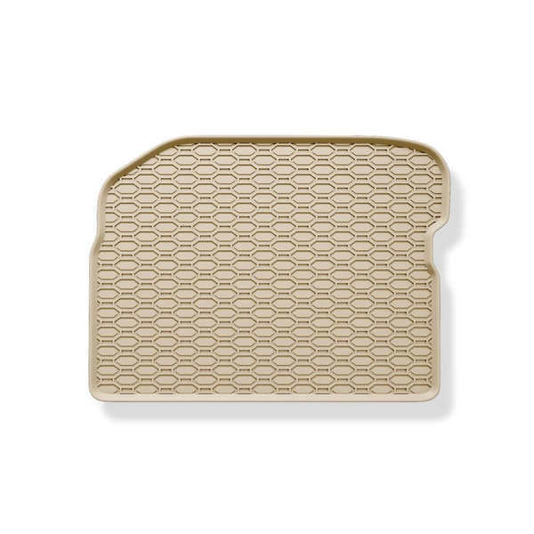 Tapis de sol en caoutchouc adapté pour Volkswagen Bora I Berline, SW (1997-2005) - tapis de voiture - beige - 4 pcs.