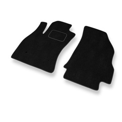 Tapis de Sol Velours adapté pour Fiat Doblo II Van (2009-2016) - Premium tapis de voiture - noir