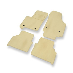 Tapis de Sol Velours adapté pour Opel Meriva A Monospace (2002-2010) - Premium tapis de voiture - beige