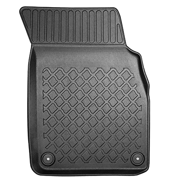 Kit tapis de coffre et tapis de voiture TPE pour: Audi Q7 4M SUV (06.2015-....) - 5/7 seats (3rd row pulled down); également pour les modèles avec rail de montage; sans 3ème rangée