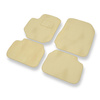 Tapis de Sol Velours adapté pour Fiat Croma II (2005-2011) - Premium tapis de voiture - beige