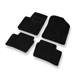 Tapis de Sol Velours adapté pour Kia Picanto II Hayon (2011-2016) - Premium tapis de voiture - noir