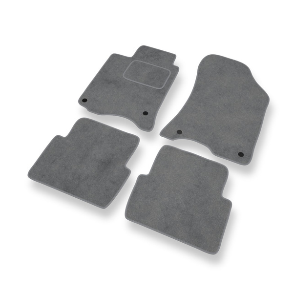Tapis de Sol Velours adapté pour Renault Laguna II Estate, Hayon (2000-2007) - Premium tapis de voiture - gris