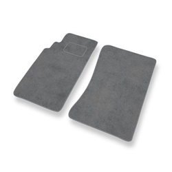 Tapis de Sol Velours adapté pour Mazda MX-5 II Roadster (1998-2005) - Premium tapis de voiture - gris