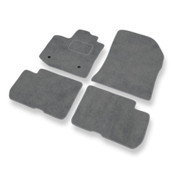 Tapis de Sol Velours adapté pour Dacia Dokker Van (2012-2021) - Premium tapis de voiture - gris