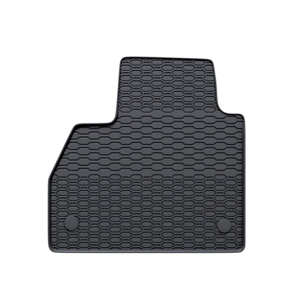 Tapis de sol en caoutchouc adapté pour Renault Kangoo II Van (2008-2021) - tapis de voiture - noir - 3 pcs.