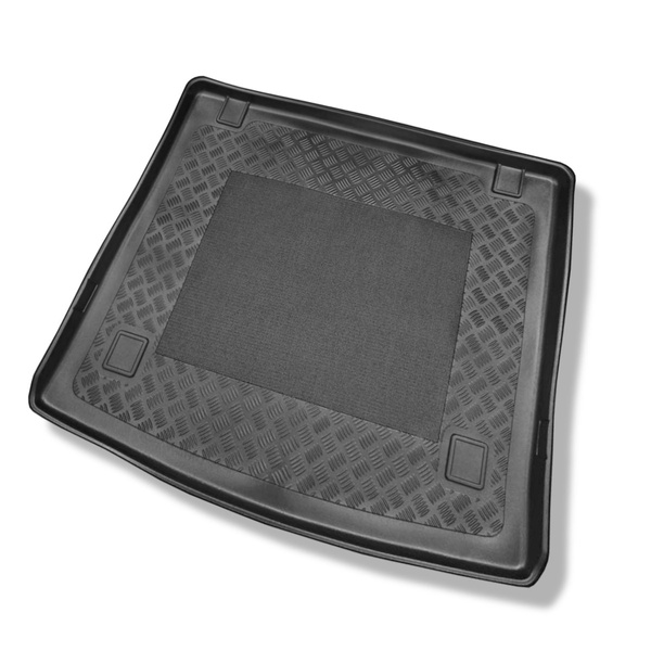 Tapis de coffre adapté pour Fiat Doblo II Break (2010-06.2022) - bac de coffre - protection de coffre voiture - 5 places (pour les modèles sans possibilité d’installer le plancher double du coffre)