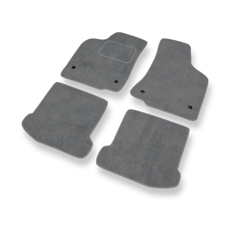 Tapis de Sol Velours adapté pour Volkswagen Polo III (1994-2001) - Premium tapis de voiture - gris