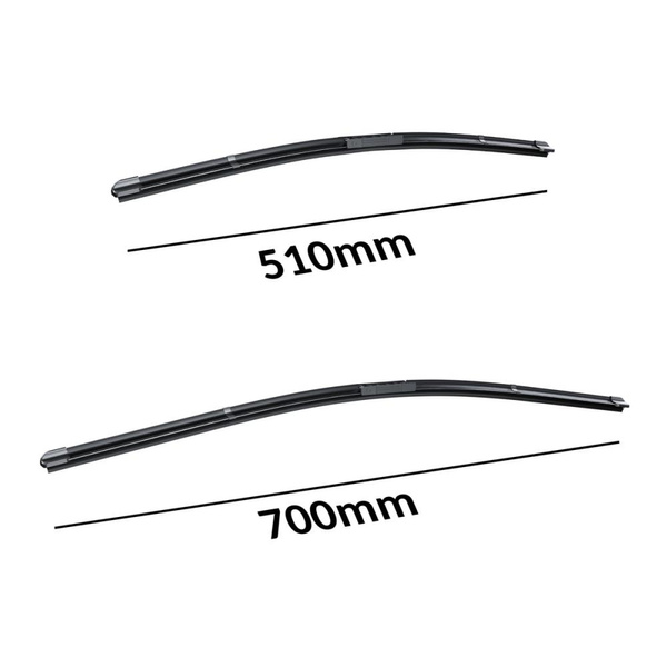 Balais d'essuie-glace de pare-brise adaptés pour Fiat Scudo II Break (01.2007-2016) - balais plat