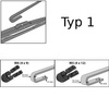 Balais d'essuie-glace de pare-brise adaptés pour DAF LF Camion (2001-2019) - essuie-glace pour lunette avant - kit essuie glaces - balais standard