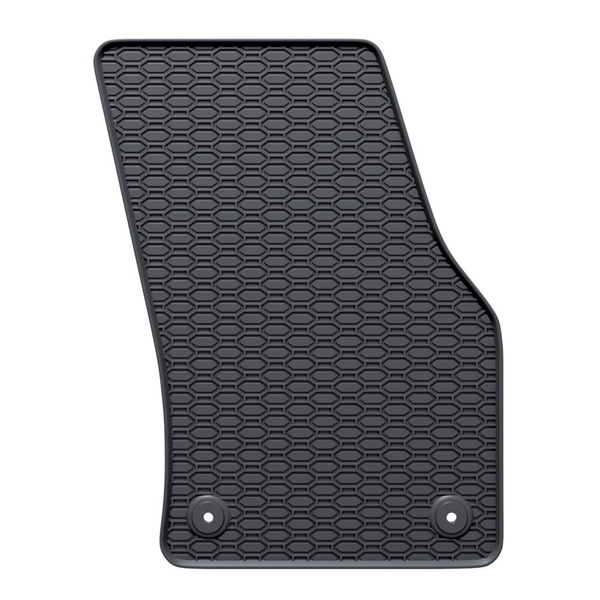 Tapis de sol en caoutchouc adapté pour Volkswagen Touran III Monospace (2015-....) - tapis de voiture - noir - 3 pcs.