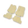 Tapis de Sol Velours adapté pour Mercedes-Benz CL W215 (1999-2006) - Premium tapis de voiture - beige