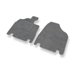 Tapis de Sol Velours adapté pour Kia Carnival II Monospace (2006-2010) - Premium tapis de voiture - gris