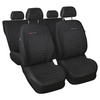 Housses de siège sur mesure adaptées pour Volkswagen Caddy III Cargo (2004-2015) sur deux rangées de sièges - housse siege voiture - couverture siege - E4