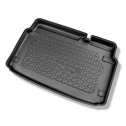 Tapis de coffre adapté pour Ford EcoSport III SUV (02.2018-2022) - bac de coffre - protection de coffre voiture - coffre inférieur; plancher amovible en la position la plus basse ou sans plancher amovible du coffre