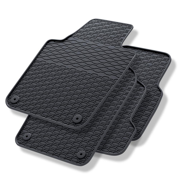 Tapis de sol en caoutchouc adapté pour Seat Ibiza IV (2008-2017) - tapis de voiture - noir