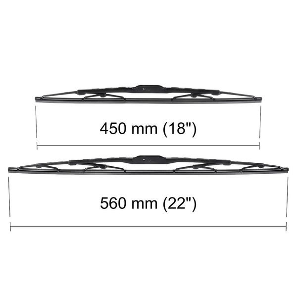 Balais d'essuie-glace de pare-brise adaptés pour Toyota Corolla IX Hayon, Berline (08.2000-08.2008) - balais standard