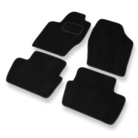 Tapis de Sol Velours adapté pour Citroen C4 I (2004-2013) - Premium tapis de voiture - noir